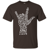 Sign Language T-Shirt Design - Men, Women, and Youth_Black