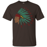 Native American Indian Headdress T-shirt_Black