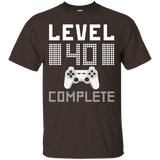 Level 40 Complete Tee 40th Birthday Gift Game Lovers