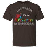 Teachers Are Superheroes Funny T-Shirt First Day of School_Black