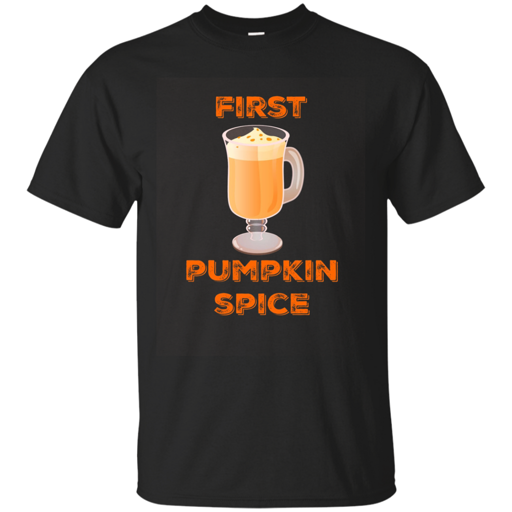 First Pumpkin Spice Seasonal Fall Autumn Shirt_asphalt=
