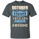 October 1999 - 18th Birthday Funny Tshirt_black=