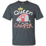 Queen of the Camper Shirt Funny Camper Tshirt Wife Daughter_Black