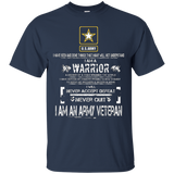 I Am An Army Veteran Tshirt_black