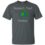 Respect Your Mother Earth Day Funny Environmental T Shirt_Black