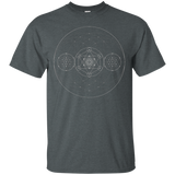 Metatrons Cube Sacred Geometry T Shirt_Black