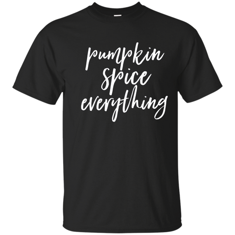 Pumpkin Spice Everything Womens Fall Vintage Funny Shirt_Navy