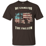 We Stand For The Flag, We Kneel For The Fallen T-shirt,_black=