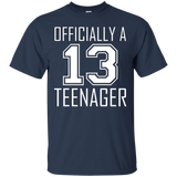 Official Teenager Tshirt Funny 13th Birthday Thirteen_Black