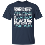 Women's Run Like White Walkers Are Behind You T-Shirt_Black