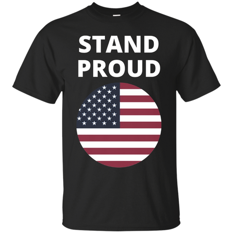 America Stand Proud Don't Kneel Usa National Anthem T-shirt_black