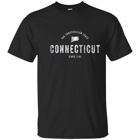 Connecticut T Shirt Vintage Sports Design Retro Ct Tee_navy