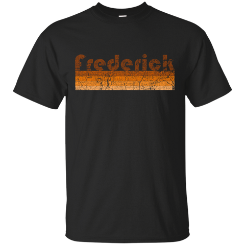 Vintage Retro Frederick Maryland T-Shirt_Black