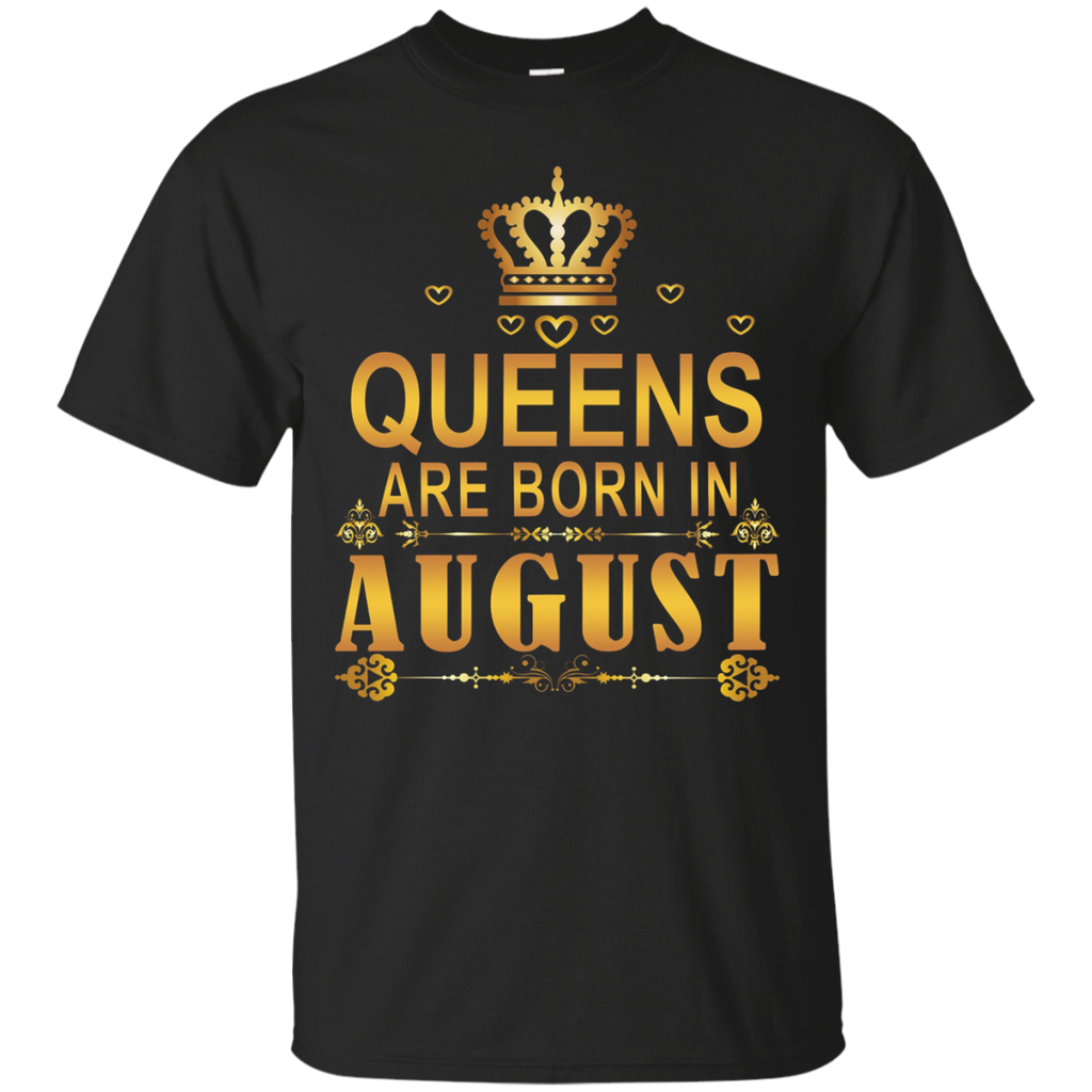 Queens Are Born In August TShirt_Black