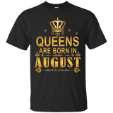 Queens Are Born In August TShirt_Black