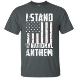 I Stand For The National Anthem - Veteran Flag Pride Tshirt_black