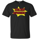 TEACHER Halloween Shirt SUPERHERO T-Shirt Fun Cool Party_Black