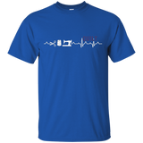 Shirt Quilts - Quilting Heartbeat Tee Shirt_Black