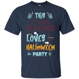 This 1st Grade Teacher Loves Halloween Party T Shirt_black=