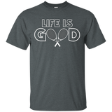 Life Is Good T-shirt Tennis Player Coach Tee