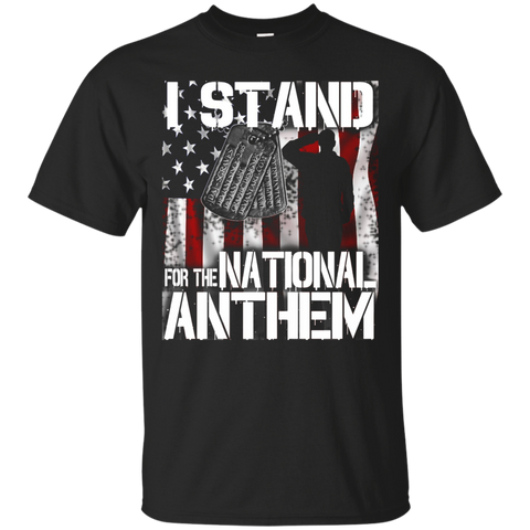 I Stand For The National Anthem T Shirts_black