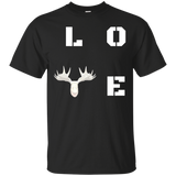 Love White Moose Head T Shirt Wild Animals Lover Gift