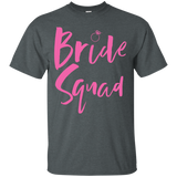 Womens Bride Squad T-Shirt With Pink Ring_Black