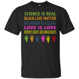 OFFICIAL Science is real black lives matter shirt_Black