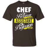 Chef By Passion Assistant By Profession T Shirt_black