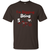 I'm Digging Being 5 Years Old Youth Birthday T-shirt