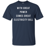 With Great Power Electricity Bill shirt_Black