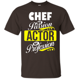 Chef By Passion Actor By Profession T Shirt_black