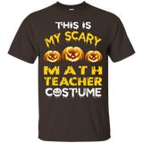 This is My Scary Math Teacher Costume Halloween shirt_Black