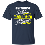 Guitarist By Passion Accountant By Profession T Shirt_black