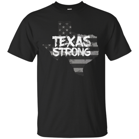 Texas Strong Shirt Unisex Letter Printed Home State Tee Top_Black