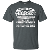 Saving One Horse Shirt_Black
