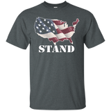 I Stand For The Flag Veteran Proudly Stands T Shirt_black