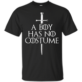 A Boy Has No Costume Halloween T-shirt_black=