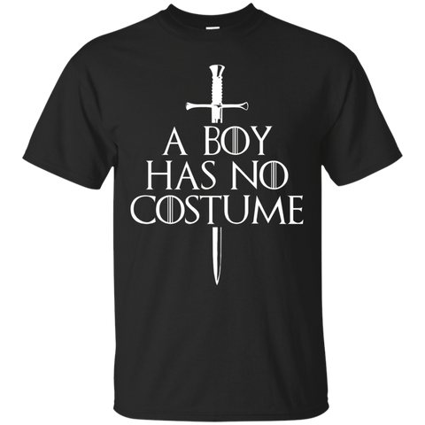 A Boy Has No Costume Halloween T-shirt_black=