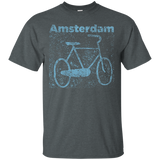 Amsterdam Bike Parking Stone Print Shirt_black=