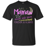 My Mamaw Loves Me to the Moon and Back Infinity T-Shirt_Black