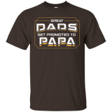 Great Dads Get Promoted To Papa - Coolest Grandpa Shirt_black=