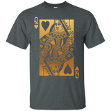 Queen Of Hearts T-shirt (gold Design)_black=