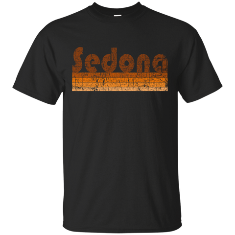 Vintage Retro Sedona Arizona T-Shirt_Black