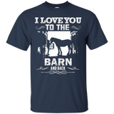 To The Barn And Back Horse Lover Riding Gifts Shirt_Black