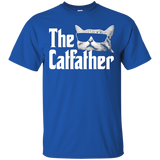 The Catfather T-Shirt Funny Gift Shirt for Cat Daddy_Black