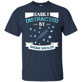 Easily Distracted Sperm Whale T-shirt_black=