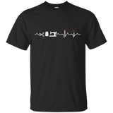 Shirt Quilts - Quilting Heartbeat Tee Shirt_Black