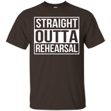 Straight Outta Rehearsal - Theatre Shirts - Theatre Gifts_Black