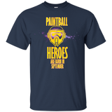 Paintball Heroes are Born in September Bday Tshirt Tee_Black